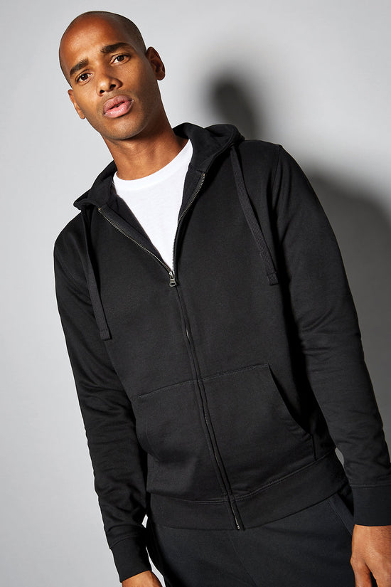 Classic Hooded Zipped Jacket Superwash 60 Long Sleeve Regular Fit