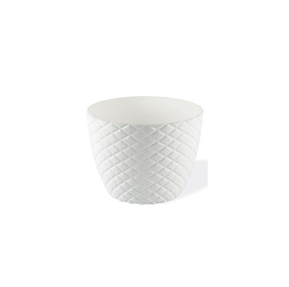 Elegant Diamond Cut Round Plant Pot No 1 12 x 11 cm