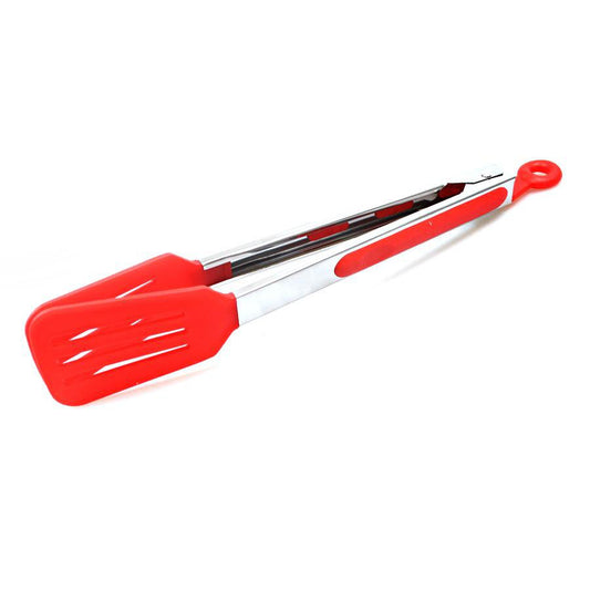 Durable Plastic Kitchen BBQ Salad Serving Slotted Tongs