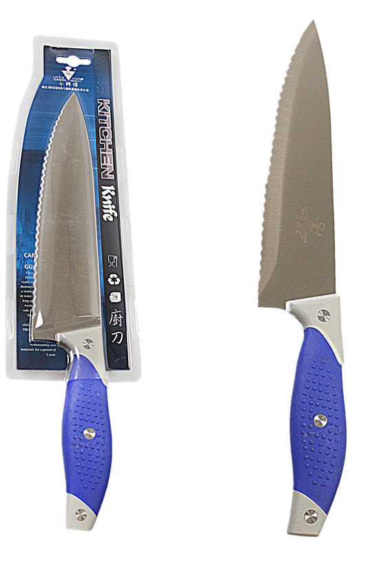 Premium 33 cm Kitchen Stainless Steel Serrated Chef Knife