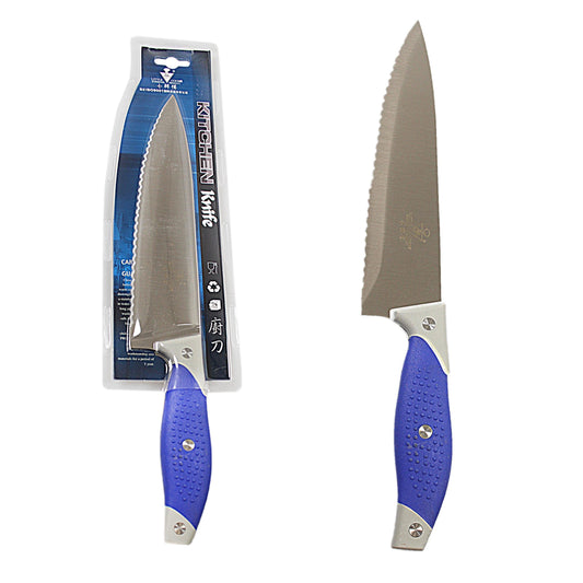 Premium 33 cm Kitchen Stainless Steel Serrated Chef Knife