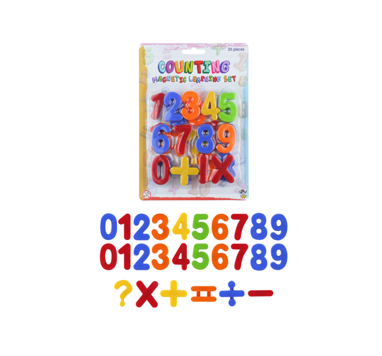 Educational Magnetic Numbers Set 4cm 26 Pieces
