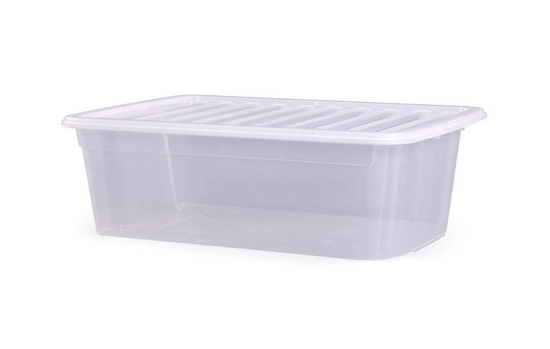 Premium Plastic Cobalt Underbed Storage Box 30 Litre Capacity