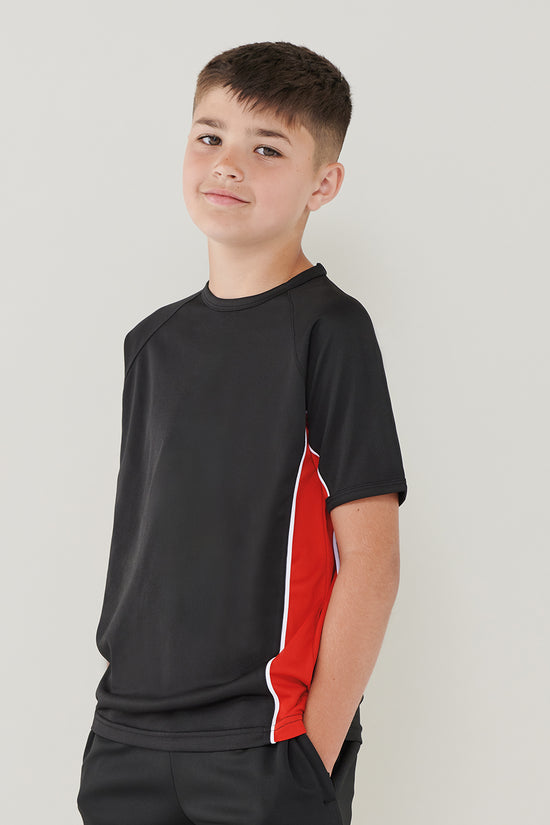 Finden Hales Kids Performance Panel TShirt Unisex Junior Sports Tee