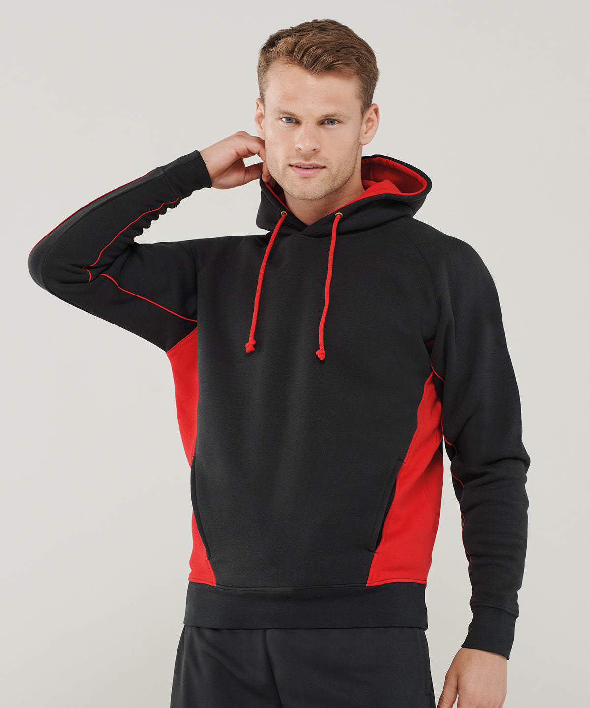 Contrast Panel Pullover Hoodie Unisex Adults Plus Sizes Finden Hales