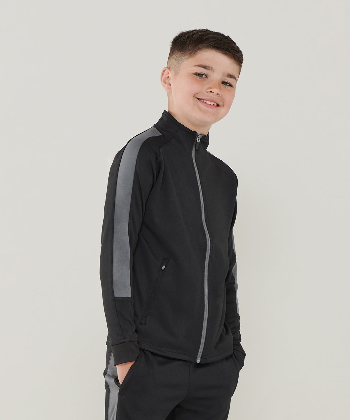 Finden Hales Kids Knitted Tracksuit Top Unisex Junior Activewear
