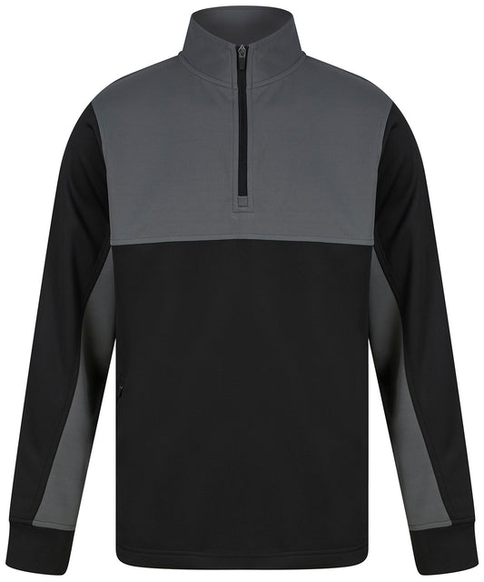 Finden Hales Mens Sports Tracksuit Top with Contrast Panels