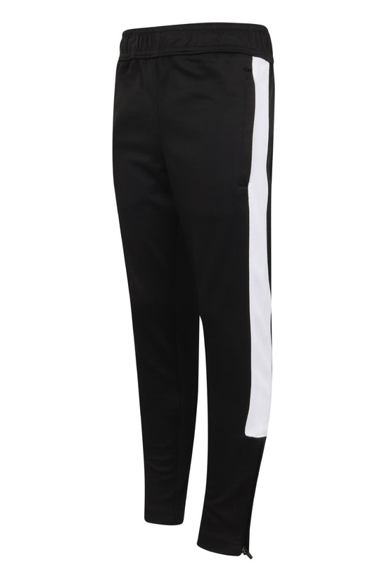 Boys Slim Fit Knitted Tracksuit Pants with Side Panels