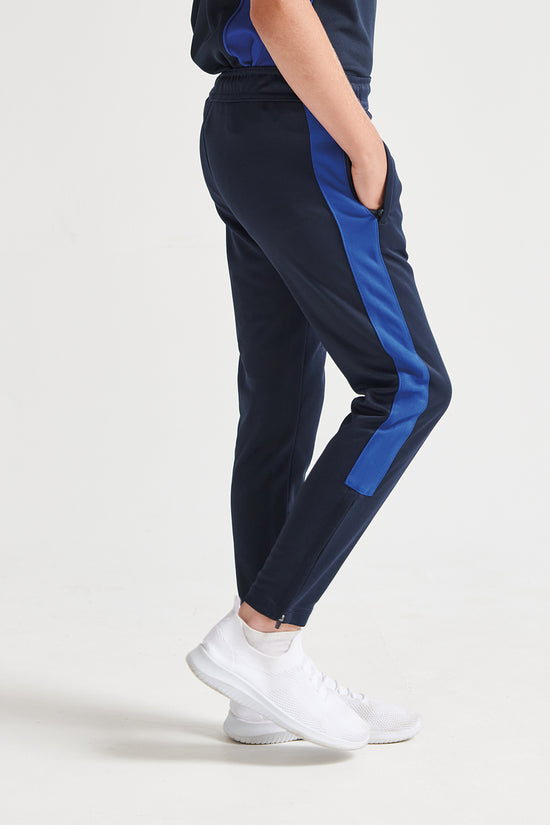 Boys Slim Fit Knitted Tracksuit Pants with Side Panels