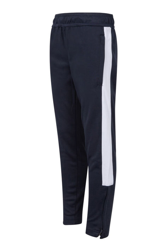 Boys Slim Fit Knitted Tracksuit Pants with Side Panels