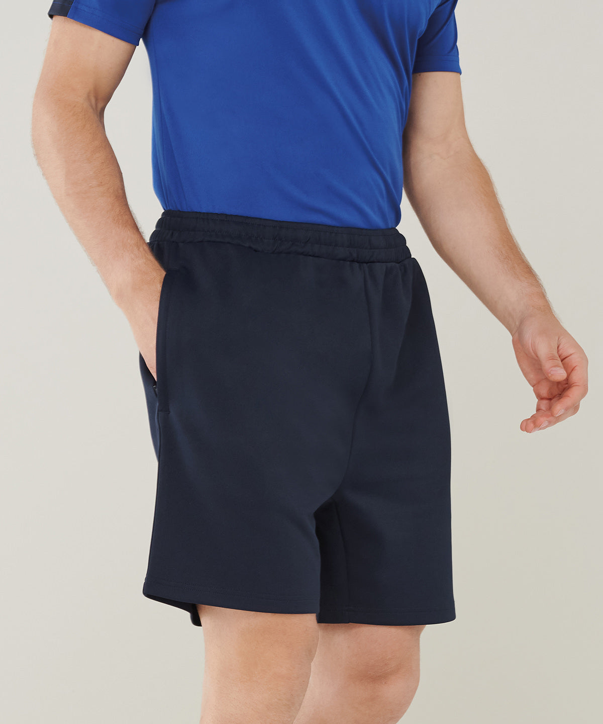 Finden Hales Mens Knitted Shorts with Zip Pockets