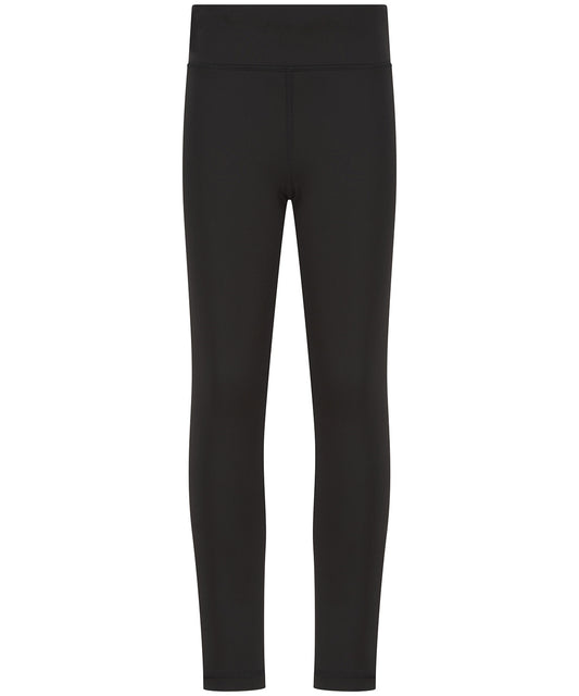 HighWaisted Female Kids Leggings with Phone Pocket