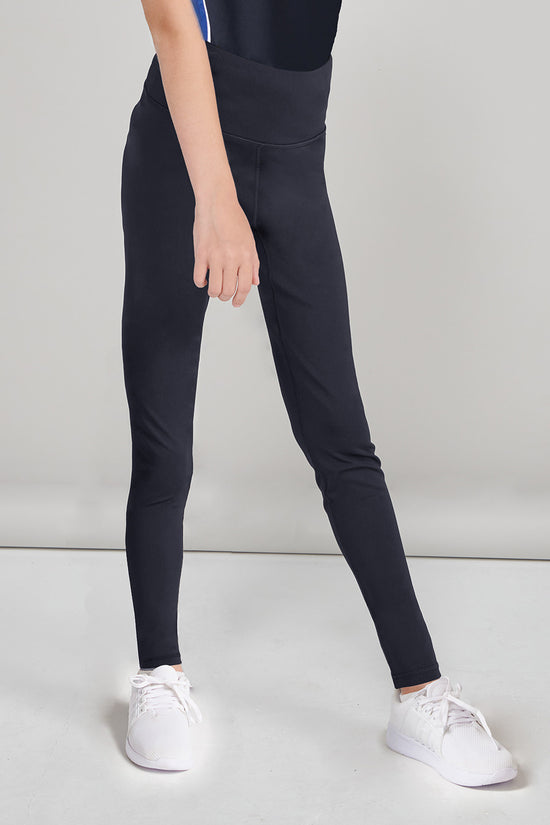 HighWaisted Female Kids Leggings with Phone Pocket