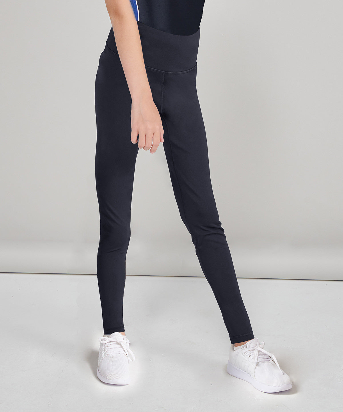 HighWaisted Female Kids Leggings with Phone Pocket