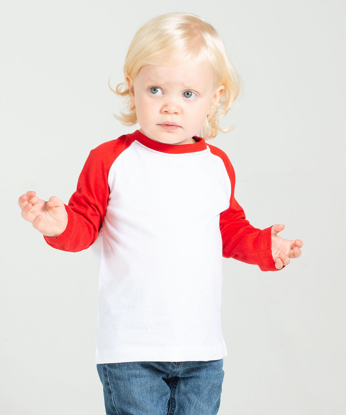 Larkwood Long Sleeve Baseball TShirt for Infants and Toddlers