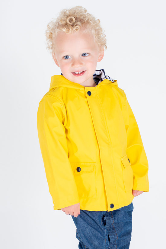 Larkwood Rain Jacket with Striped Lining for Infants and Toddlers
