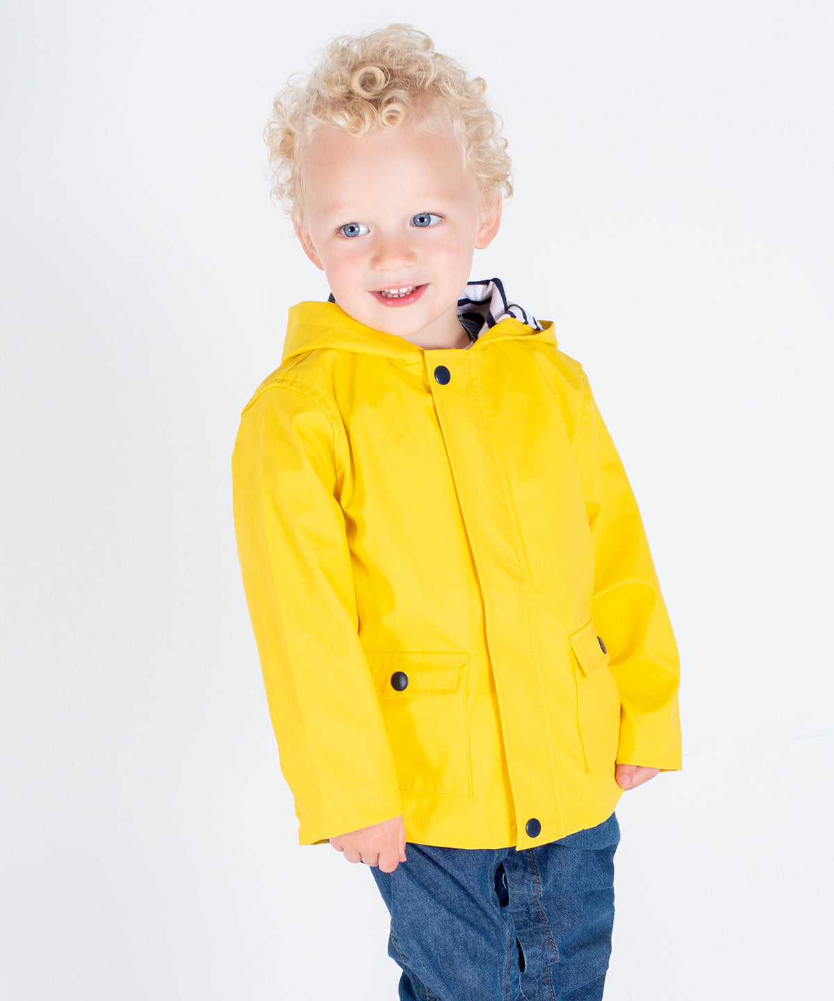 Larkwood Rain Jacket with Striped Lining for Infants and Toddlers