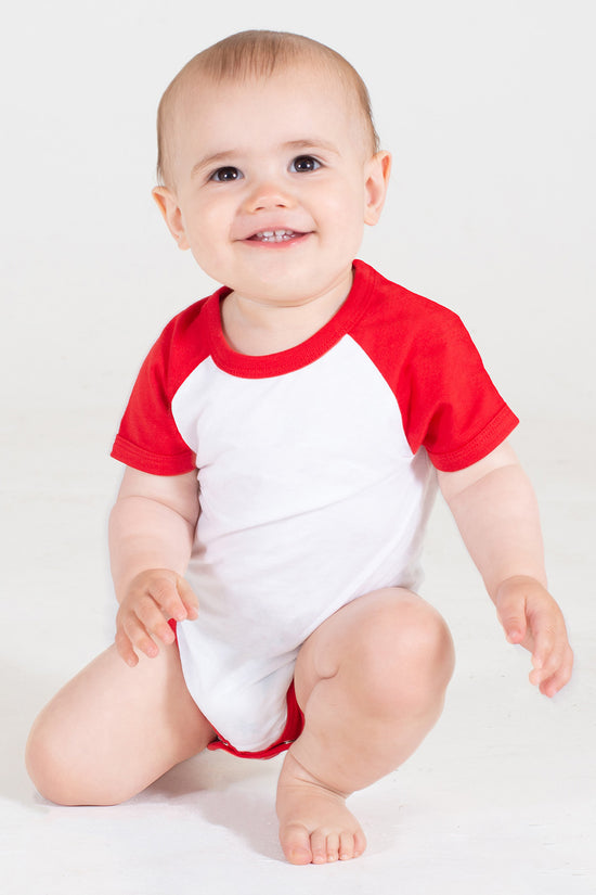 Retro Style Baseball Bodysuit for Infants