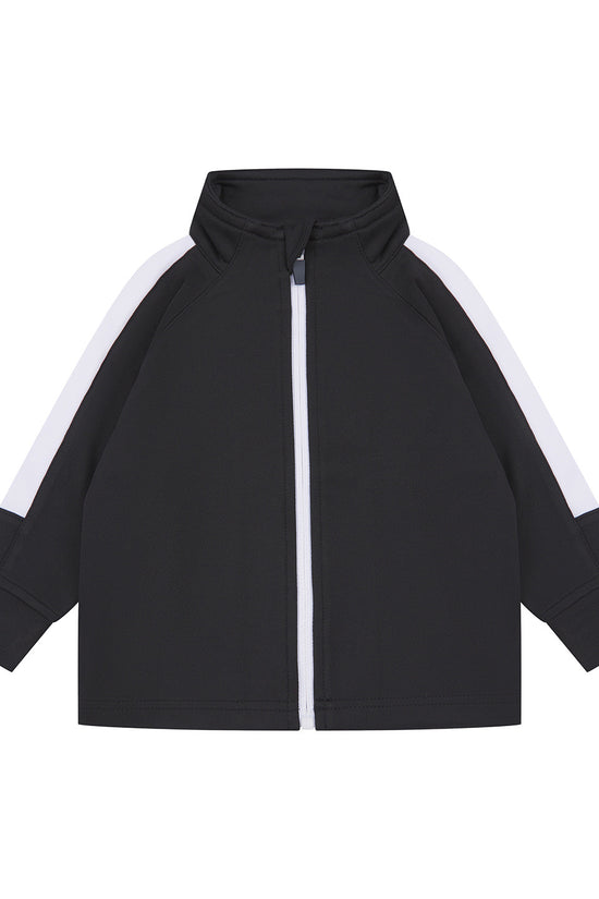 Larkwood InfantKids Track Top Tracksuit Contrast Panels Ribbed Cuffs
