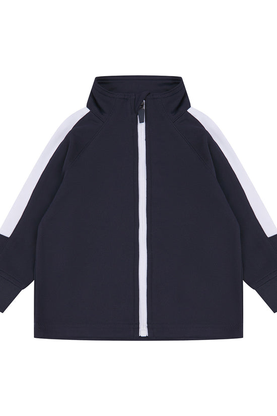 Larkwood InfantKids Track Top Tracksuit Contrast Panels Ribbed Cuffs