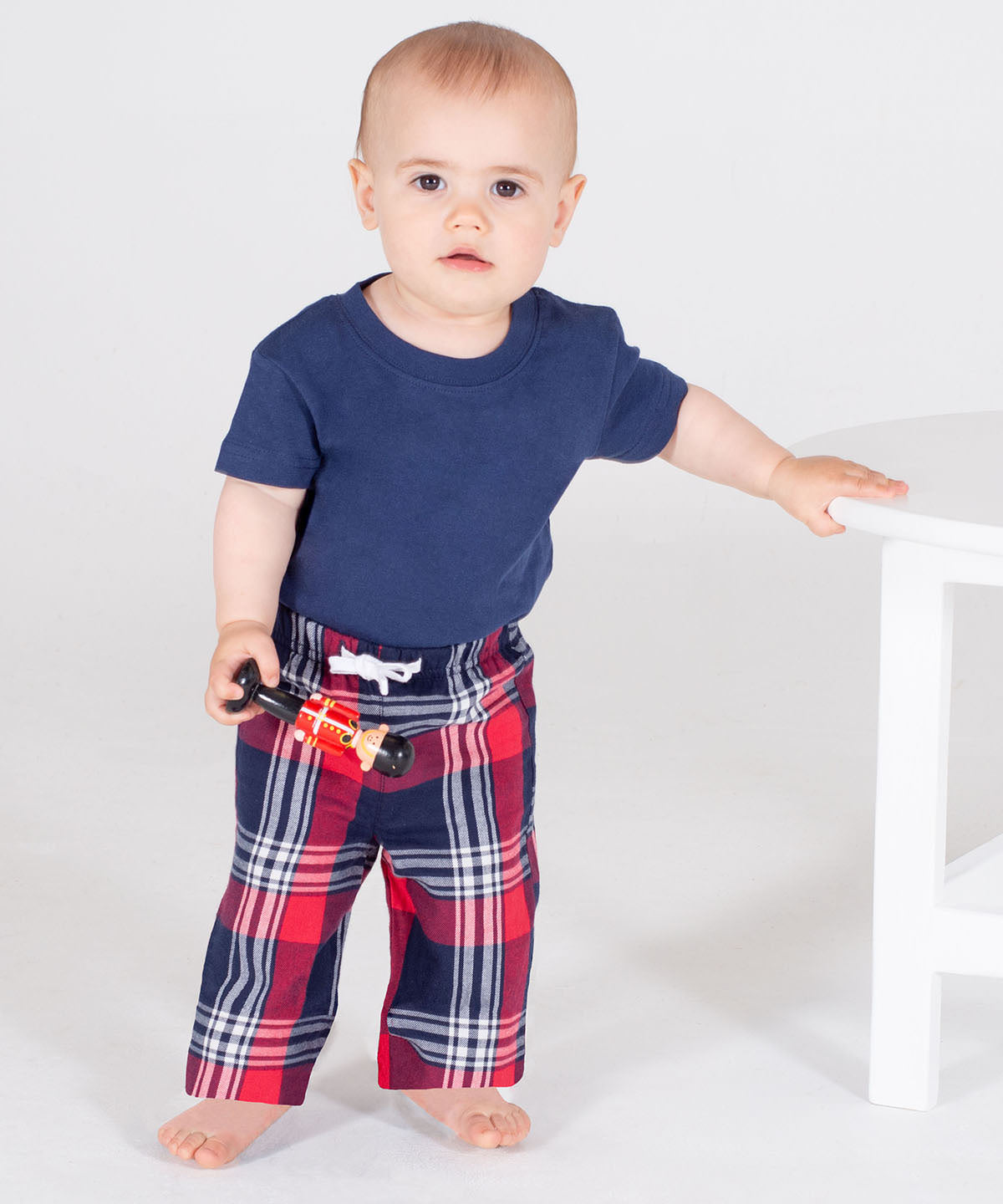 Cozy Tartan Lounge Trousers for Infants