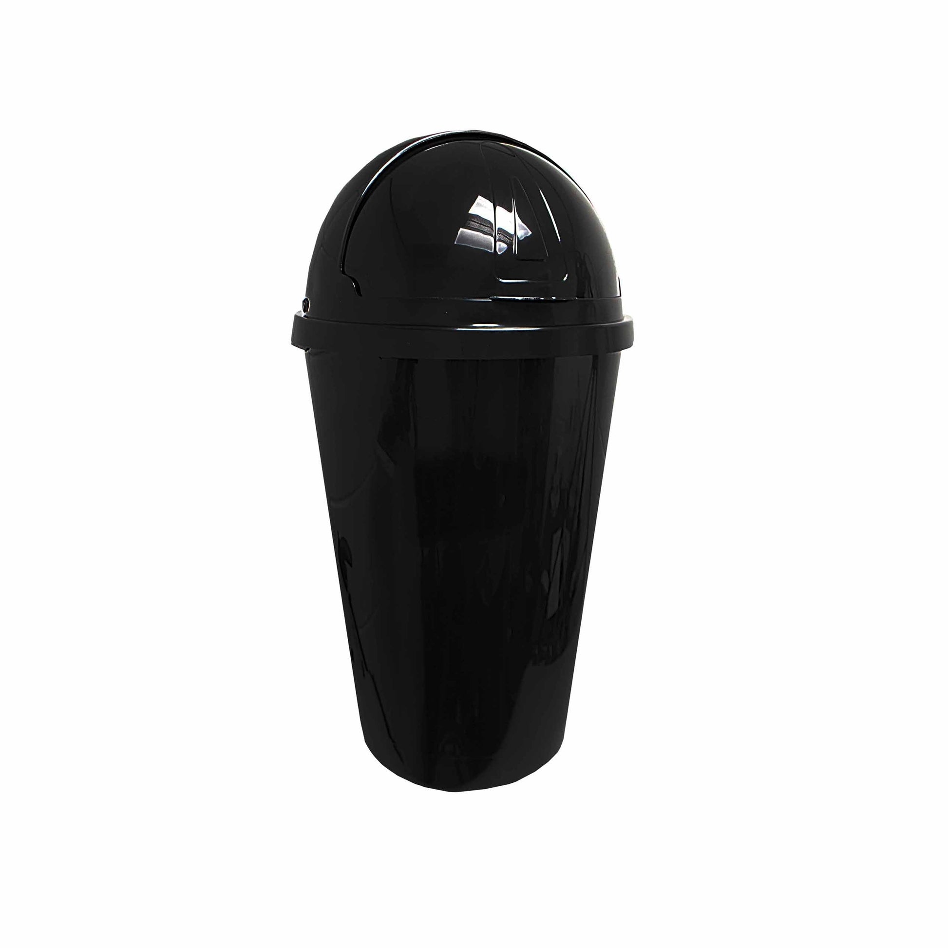 Black Lunex 50L Swing Bin for Kitchen Household Waste Disposal