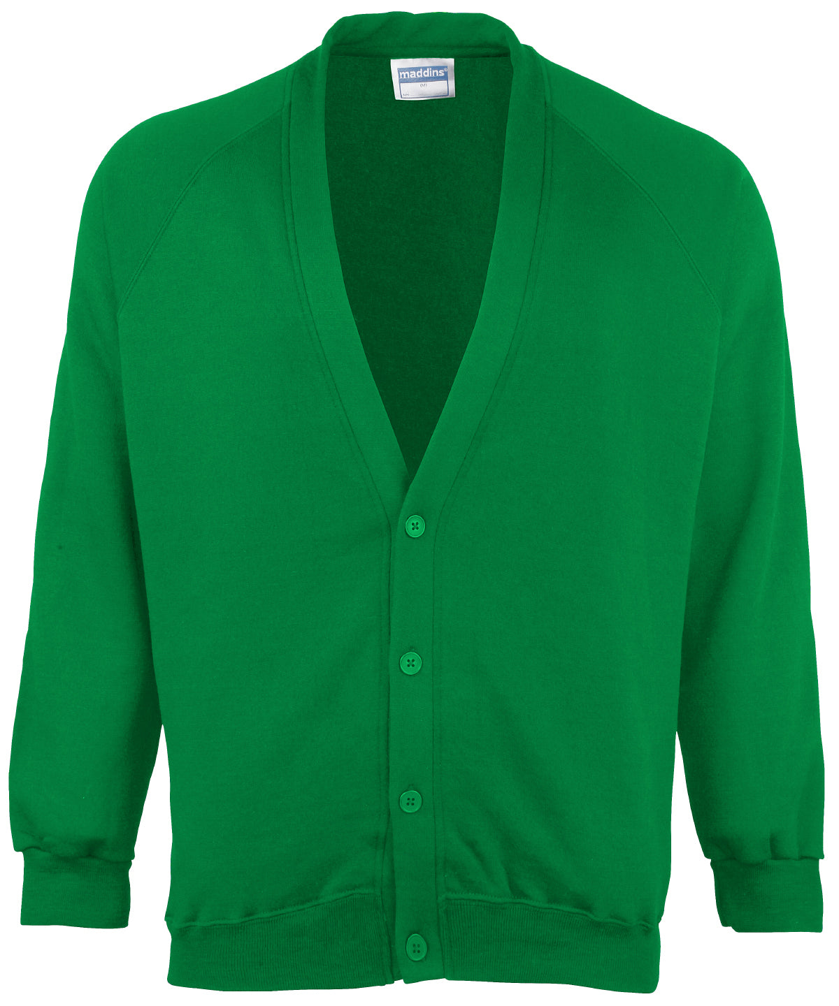 Maddins Kids Coloursure Cardigan Unisex Junior Back to School