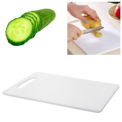 Extra Large Professional Kitchen Chopping Board White Plastic 25 x 405 cm