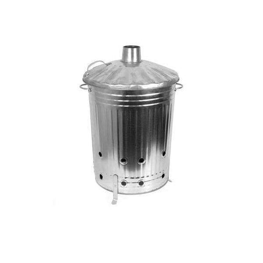 Compact Galvanised Steel Garden Fire Bin Incinerator FBM