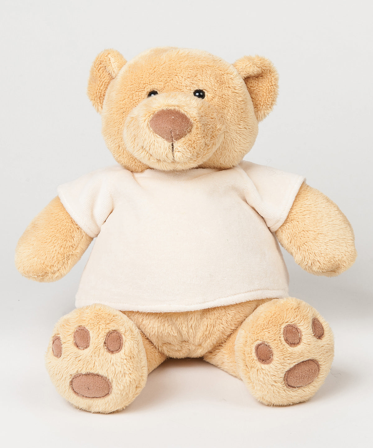 Mumbles Honey Bear Soft Toy in Cream Velour TShirt InfantKids Christmas Gift