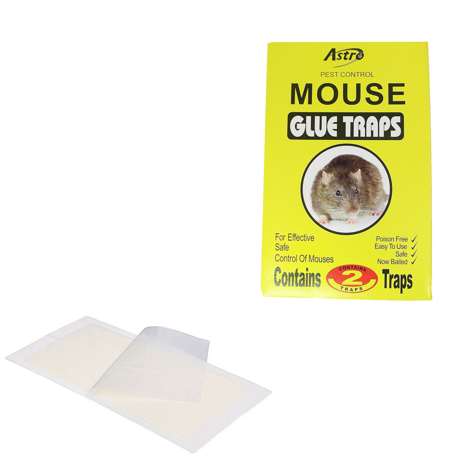 Sticky Rat Mouse Glue Traps Pack of 2 Effective Pest Control Solution
