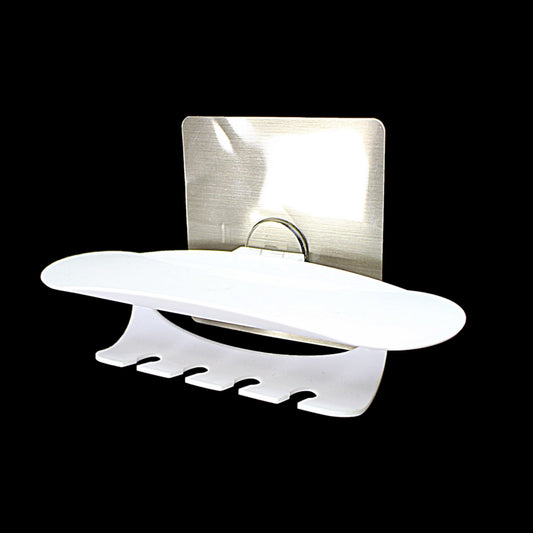 4Toothbrush Holder with Toothpaste Stand for Easy Bathroom Organization