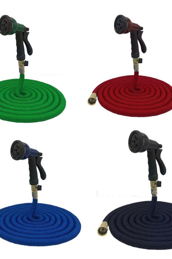 75 FT Heavy Duty Flexible Garden Water Hose with Spray Gun