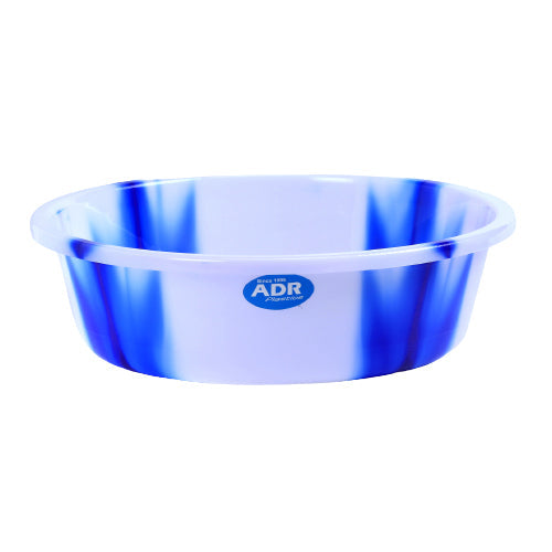 16 Round Plastic Washing Bowl Basin Tie Dye Print Assorted Colours