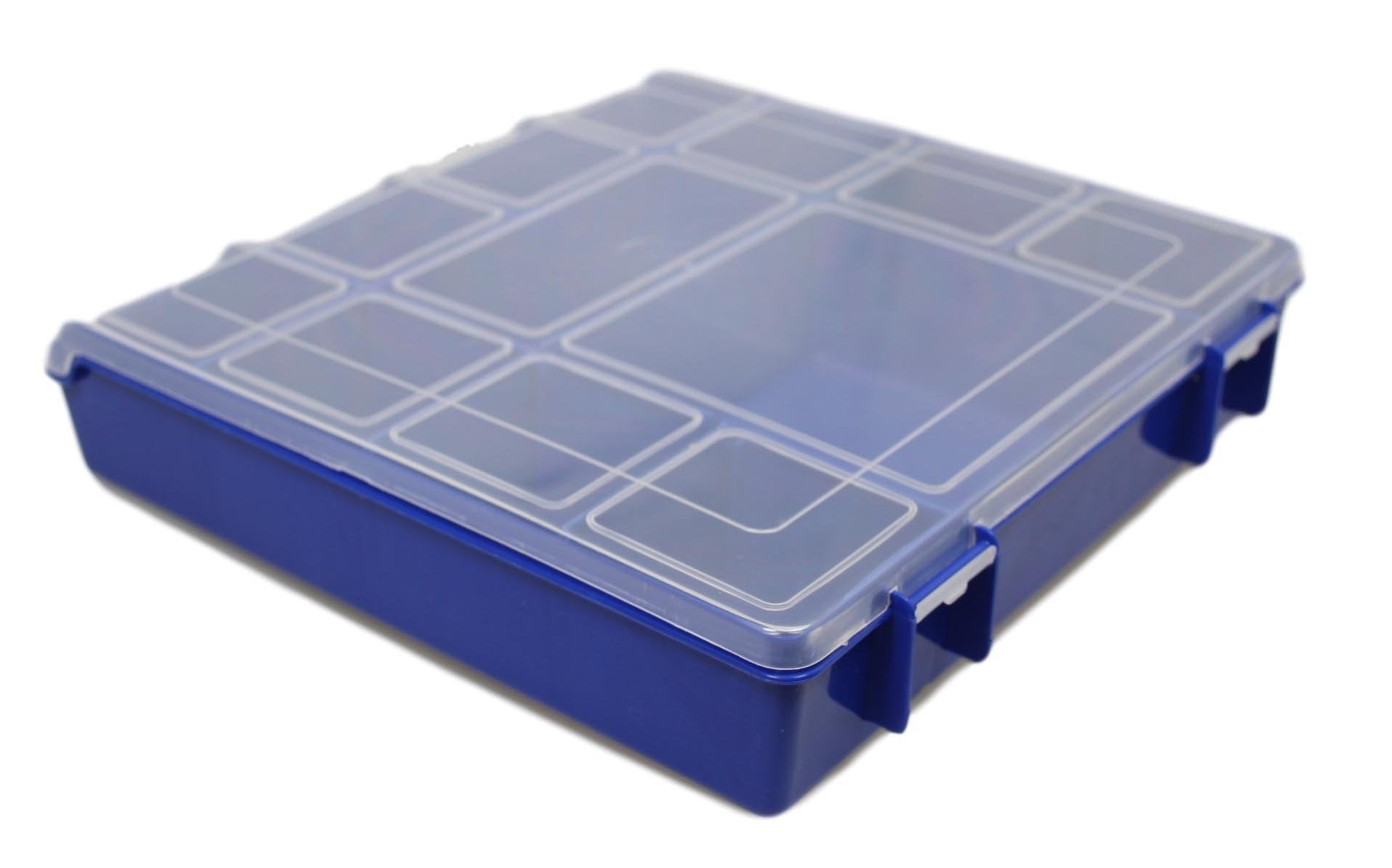 Premium Medicine Storage Container Box with Assorted Slot Sizes in 3 Colors