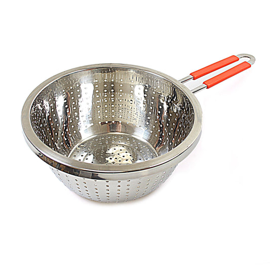 Stainless Steel Strainer Colander with Handle Versatile Kitchen Essential