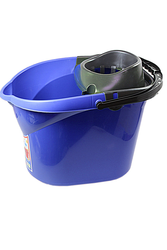 Durable Plastic Mop Bucket 13L Assorted Colours