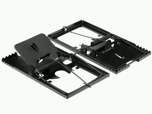 Durable Metal Reusable Mouse Rat Trap Catcher Pack of 2