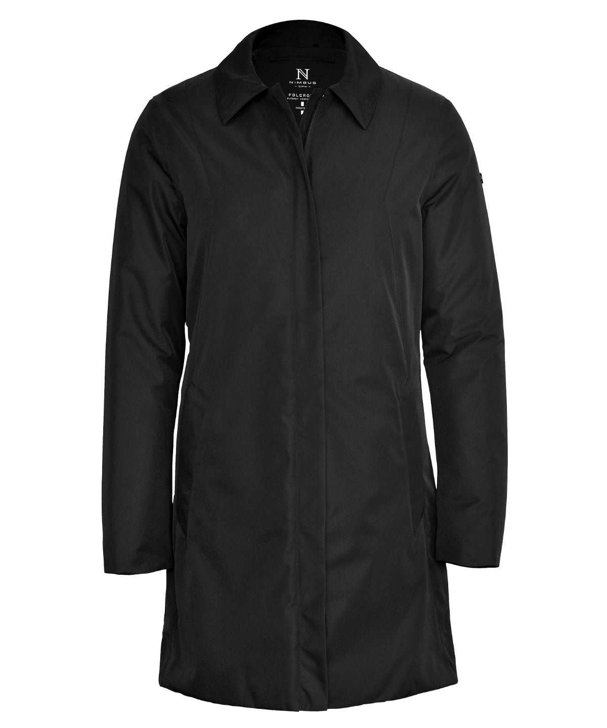 Womens Black Folcroft Lightweight Jacket with Subtle Stretch