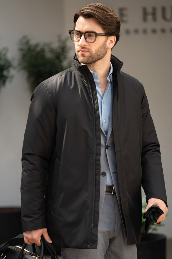 Black Folcroft Lightweight Jacket with Enhanced Comfort
