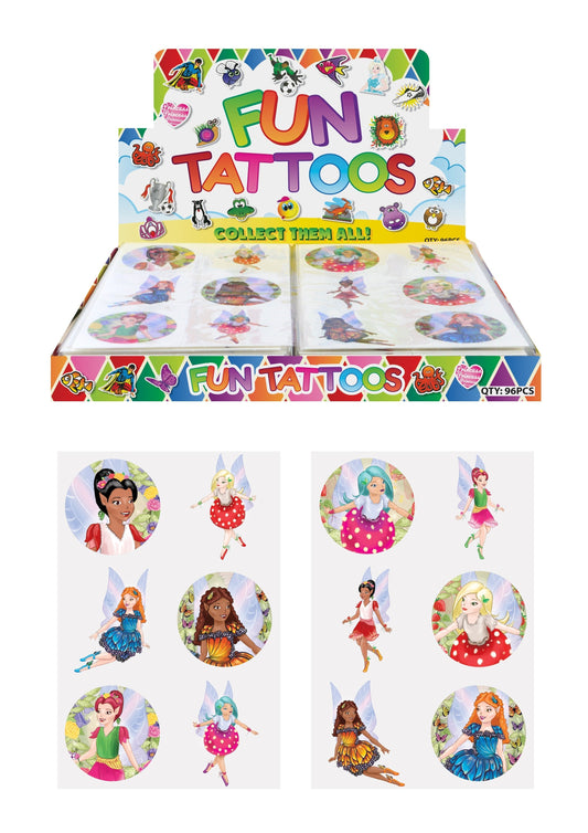 Fairy Sticker Tattoos for Kids Assorted Designs