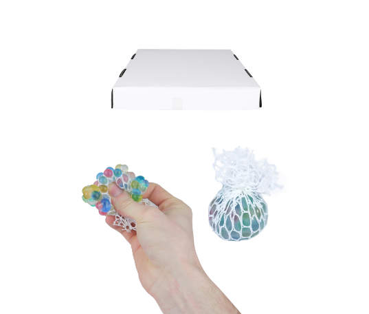 Squeeze Mesh Bead Ball 45 cm Assorted Colours