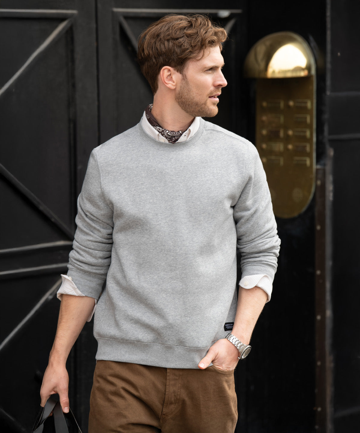 Trenton Unisex Round Neck Sweatshirt Organic Cotton Blend