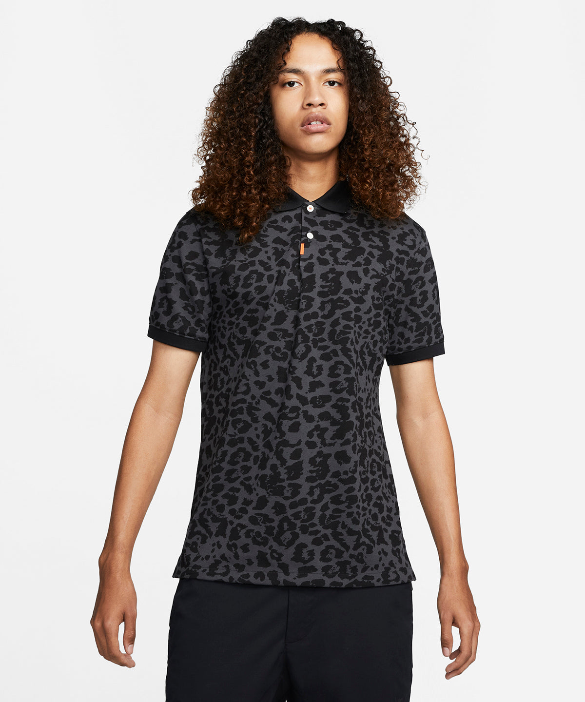 Nike Mens Primal Print Slim Fit Golf Polo