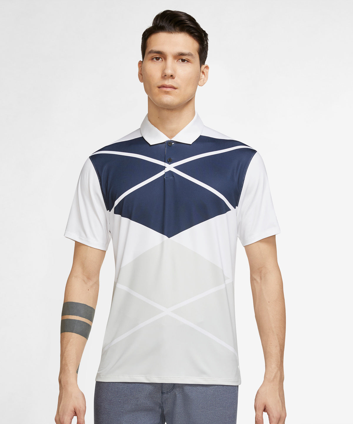 Nike Vapor Argyle Print Performance Polo Mens Activewear