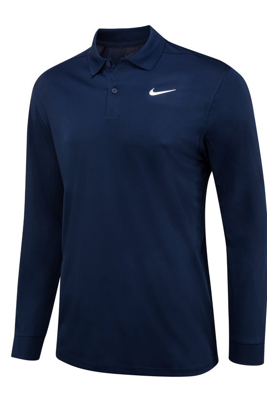 Nike DriFIT Victory Solid Long Sleeve Polo for Men