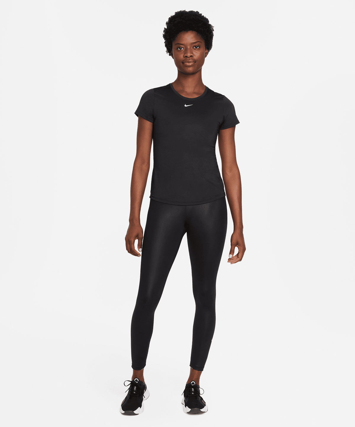 Nike Womens DriFIT One Slim Fit Short Sleeve Top