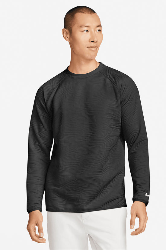 Nike DriFIT Tour Crew Quilted Top Mens Activewear