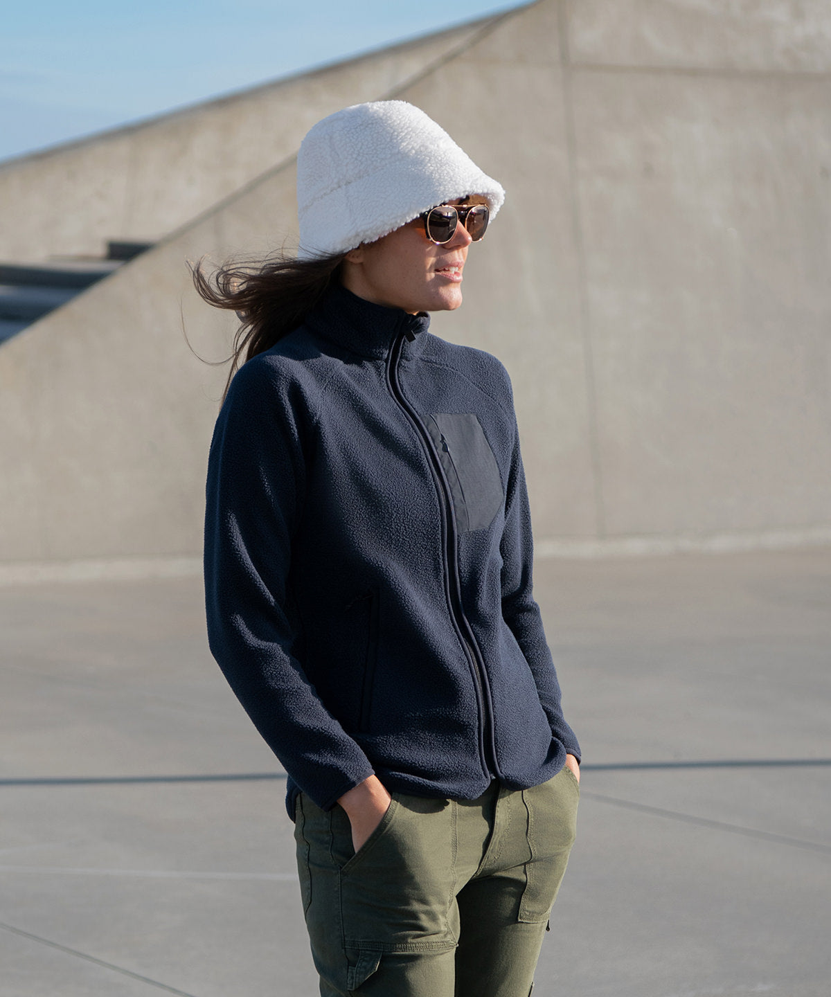 Nimbus Play Timberlake Sherpa Fleece Jacket for Women Recycled Fabric