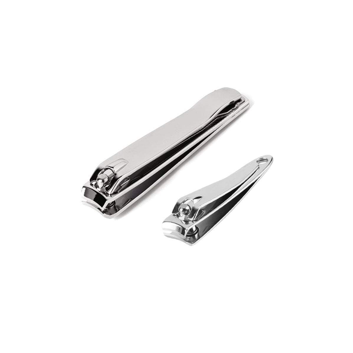 Professional Metal Nail Clippers Set of 2 for Precision Nail Care